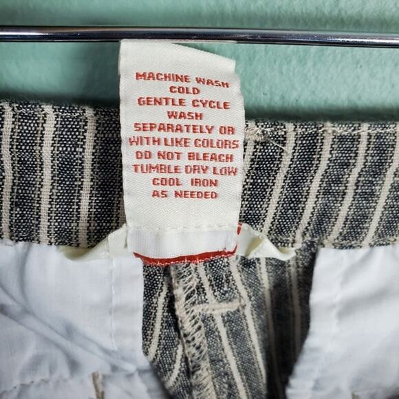 Sundance Andover Wide Leg Linen Striped Pants Size 16 - Picture 5 of 5